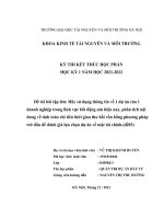Hãy sử dụng thông tin về 1 dự án của 1 doanh nghiệp trong lĩnh vực bất động sản hiện nay, phân tích nội dung về tính toán chỉ tiêu thời gian thu hồi vốn bằng phương pháp trừ dần 