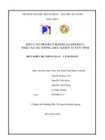BÁO cáo PROJECT BASED LEARNING 1 THIẾT kế hệ THỐNG điều KHIỂN TUYẾN TÍNH điều KHIỂN hệ THỐNG QUẠT – CÁNH PHẲNG 
