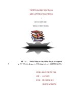 ĐỒ án môn học ĐỘNG cơ đốt TRONG đề tài  thiết kế động cơ xăng, không tăng áp, có công suất nen=117 KW, tốc độ quay nn=5400, dùng trên xe ô tô LEXUS RX 300  