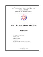 BÁO cáo THỰC tập cơ sở NGÀNH CÔNG TY TNHH vận CHUYỂN HÀNG CÔNG NGHỆ CAO (TRANSVINA) 