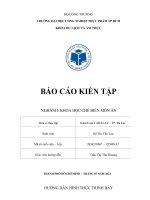 BÁO cáo CHUYÊN đề THỰC tập NHẬN THỨC  KHÁCH sạn LADALAT 
