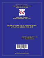 Nghiên cứu, chế tạo hệ thống giám sát và thu thập dữ liệu trên ô tô ngành công nghệ kỹ thuật ô tô 