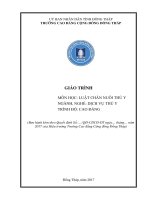 Giáo trình Luật chăn nuôi thú y (Nghề: Dịch vụ thú y - Cao đẳng) - Trường Cao đẳng Cộng đồng Đồng Tháp