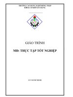 Giáo trình Thực tập tốt nghiệp - Trường Cao đẳng nghề Đồng Tháp