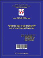 Nghiên cứu thiết kế, chế tạo hệ thống thu thập và xử lý dữ liệu nhiệt độ của hệ thống lạnh bằng máy tính ngành công nghệ kỹ thuật nhiệt 