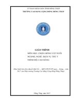 Giáo trình Chọn giống vật nuôi (Nghề: Dịch vụ thú y - Cao đẳng): Phần 1 - Trường Cao đẳng Cộng đồng Đồng Tháp