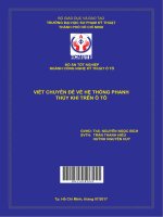 Viết chuyên đề về hệ thống phanh thủy khí trên ô tô ngành công nghệ kỹ thuật ô tô 