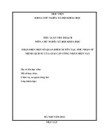 tiểu luận cao cấp chính trị nhận diện một số quan điểm xuyên tạc, phủ nhận sứ mệnh lịch sử của giai cấp công nhân hiện nay