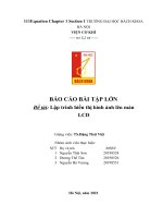 BÁO cáo bài tập lớn đề tài lập trình hiển thị hình ảnh lên màn LCD 