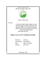 Ứng dụng công nghệ tin học và máy toàn đạc điện tử thực hiện công tác đo đạc chỉnh lý, bổ sung bản đồ địa chính tờ số 15 tỷ lệ 1 1000 xã bá xuyên, thành phố sông công, tỉnh thái nguyên  