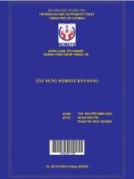 Xây dụng website bán hàng 