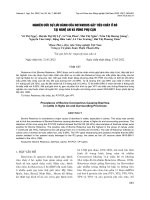 Nghiên cứu sự lưu hành của Rotavirus gây tiêu chảy ở bò tại Nghệ An và vùng phụ cận