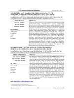 Đánh giá sinh trưởng, năng suất và chất lượng một số mẫu giống lúa màu tại Đà Bắc, Hòa Bình