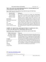 Nghiên cứu một số đặc điểm dịch tễ học của bệnh giun đũa ở chó nuôi trên địa bàn thành phố Thái Nguyên