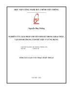 Nghiên cứu giải pháp chuyển đổi số trong khai thác, vận hành trung tâm dữ liệu và ứng dụng TT 