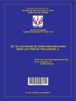 Chuyên đề hệ thống điện điều khiển động lực trên xe tesla model s ngành công nghệ kỹ thuật ô tô 