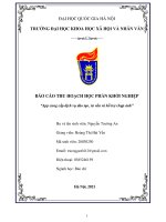 BÁO cáo THU HOẠCH học PHẦN KHỞI NGHIỆP app cung cấp dịch vụ đào tạo, tư vấn và hỗ trợ chụp ảnh 