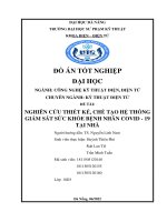 NGHIÊN cứu THIẾT kế, CHẾ tạo hệ THỐNG GIÁM sát sức KHỎE BỆNH NHÂN COVID   19 tại NHÀ 