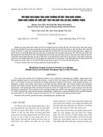 Mô hình hóa động thái sinh trưởng để ước tính khối lượng, tăng khối lượng và tuổi giết thịt phù hợp của gà Mía thương phẩm