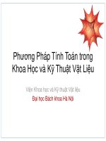 Phương pháp tính toán trong khoa học và kỹ thuật vật liệu 
