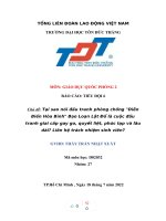 Tại sao nói đấu tranh phòng chống diễn biến hòa bình bạo loạn lật đổ là cuộc đấu tranh giai cấp gay go, quyết liệt, phức tạp và lâu dài liên hệ trách nhiệm sinh viên 