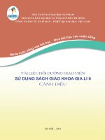 TÀI LIỆU BỒI DƯỠNG GIÁO VIÊN SỬ DỤNG SÁCH GIÁO KHOA LỊCH SỬ VÀ ĐỊA LÍ 6 - PHẦN ĐỊA LÝ. CÁNH DIỀU