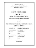 THI CÔNG THIẾT kế NHÀ THÔNG MINH AN NINH tự ĐỘNG 