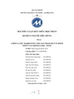 HÀNH VI NGƯỜI TIÊU DÙNG đề tài CHIẾN lược MARKETING CHO sản PHẨM bút IN HÌNH NHÂN vật SQUID GAME   PENZ 