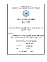 Ứng dụng PLC s7 – 1200 điều khiển mô hình phân loại sản phẩm theo khối lượng, điều khiển và giám sát qua WinCC 