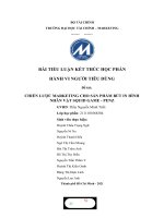 HÀNH VI NGƯỜI TIÊU DÙNG đề tài CHIẾN lược MARKETING CHO sản PHẨM bút IN HÌNH NHÂN vật SQUID GAME   PENZ 