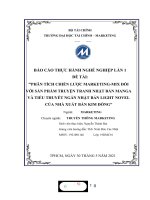 PHÂN TÍCH CHIẾN lược MARKETING MIX đối với sản PHẨM TRUYỆN TRANH NHẬT bản MANGA và TIỂU THUYẾT NGẮN NHẬT bản LIGHT NOVEL của NHÀ XUẤT bản KIM ĐỒNG 