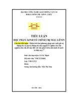 Phân tích hai phương pháp sản xuất giá trị thặng dư và giá trị thăng dư siêu ngạch.Ý nghĩa của việc nghiên cứu vấn đề này đối với việc phát triển nền kinh tế nước ta hiện nay