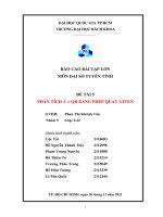 BÁO cáo bài tập lớn môn đạ số TU n t n đề tài 5 PHÂN TÍCH a = QR BẰNG PHÉP QUAY GIVEN 