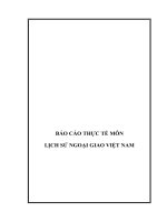 Lịch sử ngoại giao việt nam 