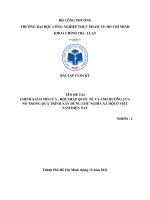 CHÍNH SÁCH mở cửa , hội NHẬP QUỐC tế và ẢNH HƯỞNG của nó TRONG QUÁ TRÌNH xây DỰNG CHỦ NGHĨA xã hội ở VIỆT NAM HIỆN NAY 
