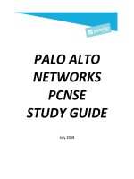 PCNSE study guidePalo Alto Network