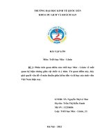 Phân tích quan điểm của triết học mác   lênin về mối quan hệ biện chứng giữa vật chất và ý thức  từ quan điểm này, hãy giải quyết vấn đề về mâu thuẫn giữa kiếm tiền và đi học của sinh viên việt nam hiện nay  