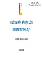 fhướng dẫn bài tập lớn điện tử tương tự I