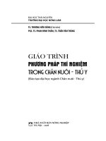 Giáo trình phương pháp thí nghiệm trong chăn nuôi   thú y 