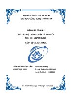 Hệ thống quản lý spa với tiện ích người dùng