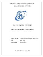 LẬP TRÌNH WEBSITE VỚI ReactJS, NextJS (BÁO CÁO THỰC TẬP TỐT NGHIỆP)