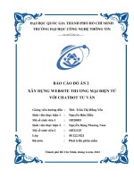 Báo cáo đồ án xây dựng website thương mại điện tử với chatbot tư vấn