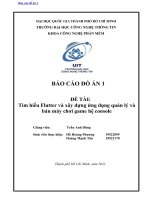 Tìm hiểu flutter và xây dựng ứng dụng quản lý và bán máy chơi game hệ console