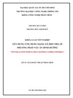 Xây dựng ứng dụng chia sẻ phương pháp nấu ăn dinh dưỡng (khóa luận tốt nghiệp)