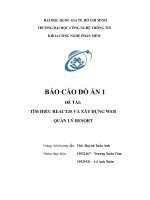 TÌM HIỂU REACTJS và xây DỰNG WEB QUẢN lý RESORT