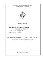 Giáo trình Dung sai lắp ghép và đo lường kỹ thuật (Nghề: Công nghệ ô tô - Cao đẳng) - Trường Cao đẳng nghề Đồng Tháp