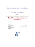 Tìm hiểu về react express framework
