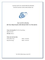 đồ án nhận dạng chủ đề bài viết và ứng dụng (2)