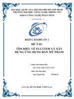 Tìm hiểu về flutter và xây dựng ứng dụng bán mỹ phẩm