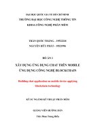 Xây dựng ứng dụng chat trên mobile ứng dụng công nghệ blockchain